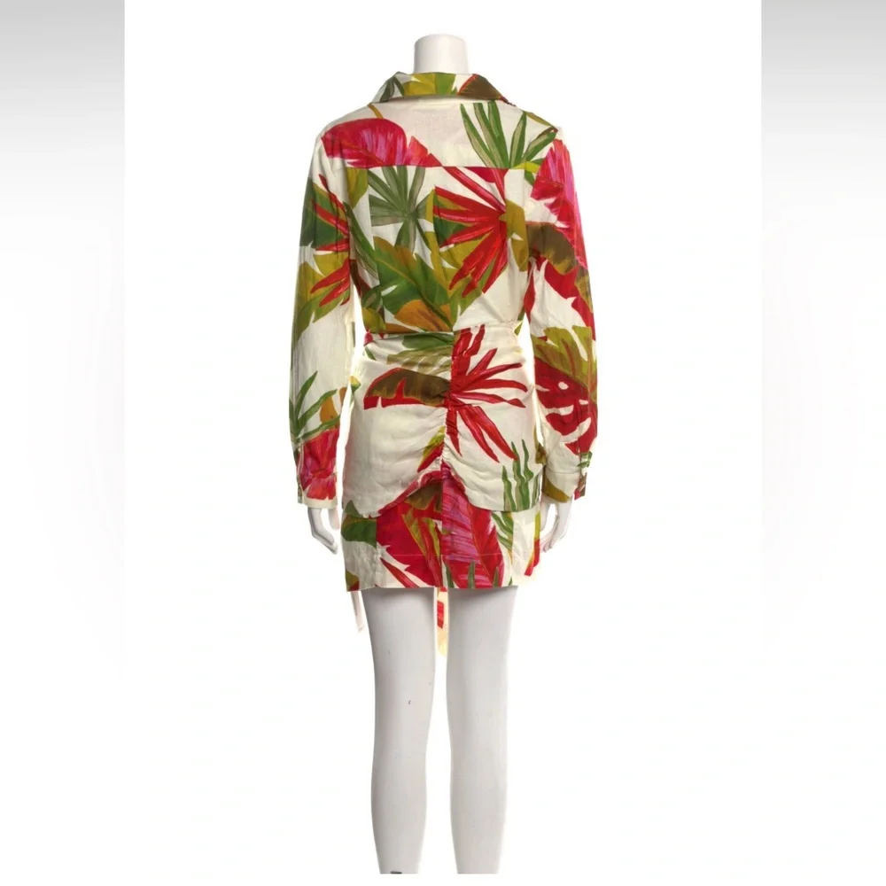 Farm Rio spring forest mini dress. size medium - Picture 6 of 7